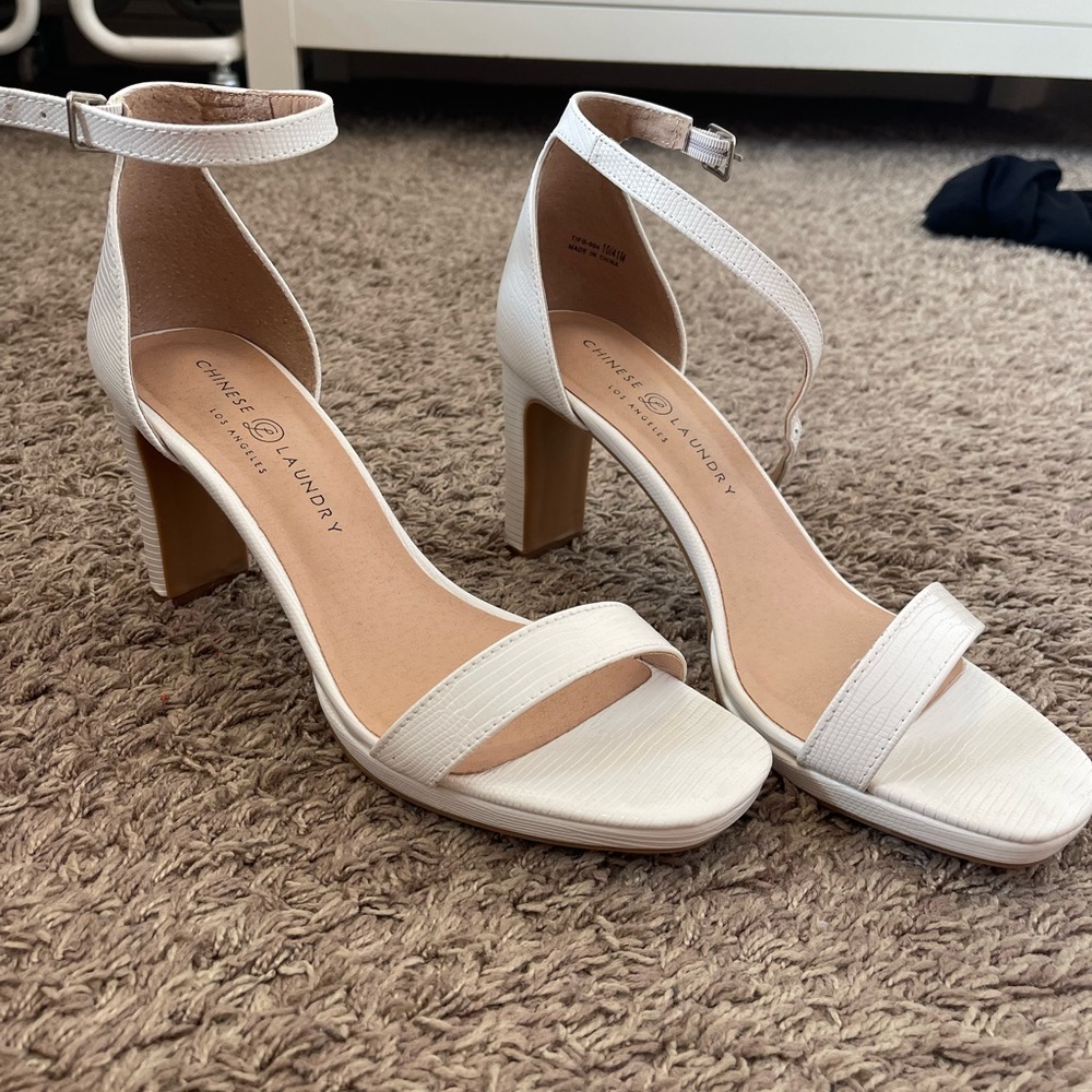 White heels brand new